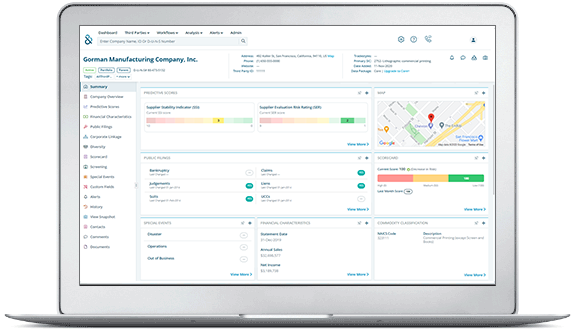 
Monitor Supplier Risk Changes in Near Real-Time

